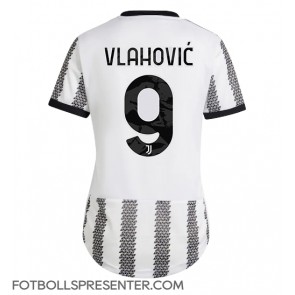 Juventus Dusan Vlahovic #9 Hemma Matchtröja Dam 2022-23 Kortärmad